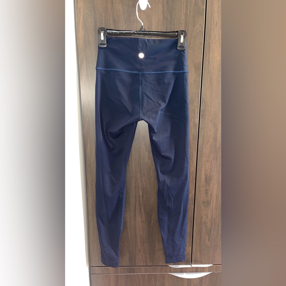NWOT Lululemon Navy Wunder Under Leggings Size 6 (25 length) HIGH RISE